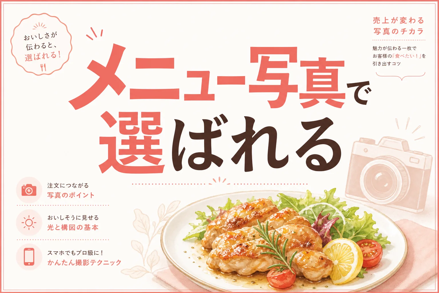 飲食店のホームページにメニューを写真付きで載せる方法