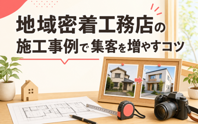 地域密着工務店の施工事例で集客を増やすコツ