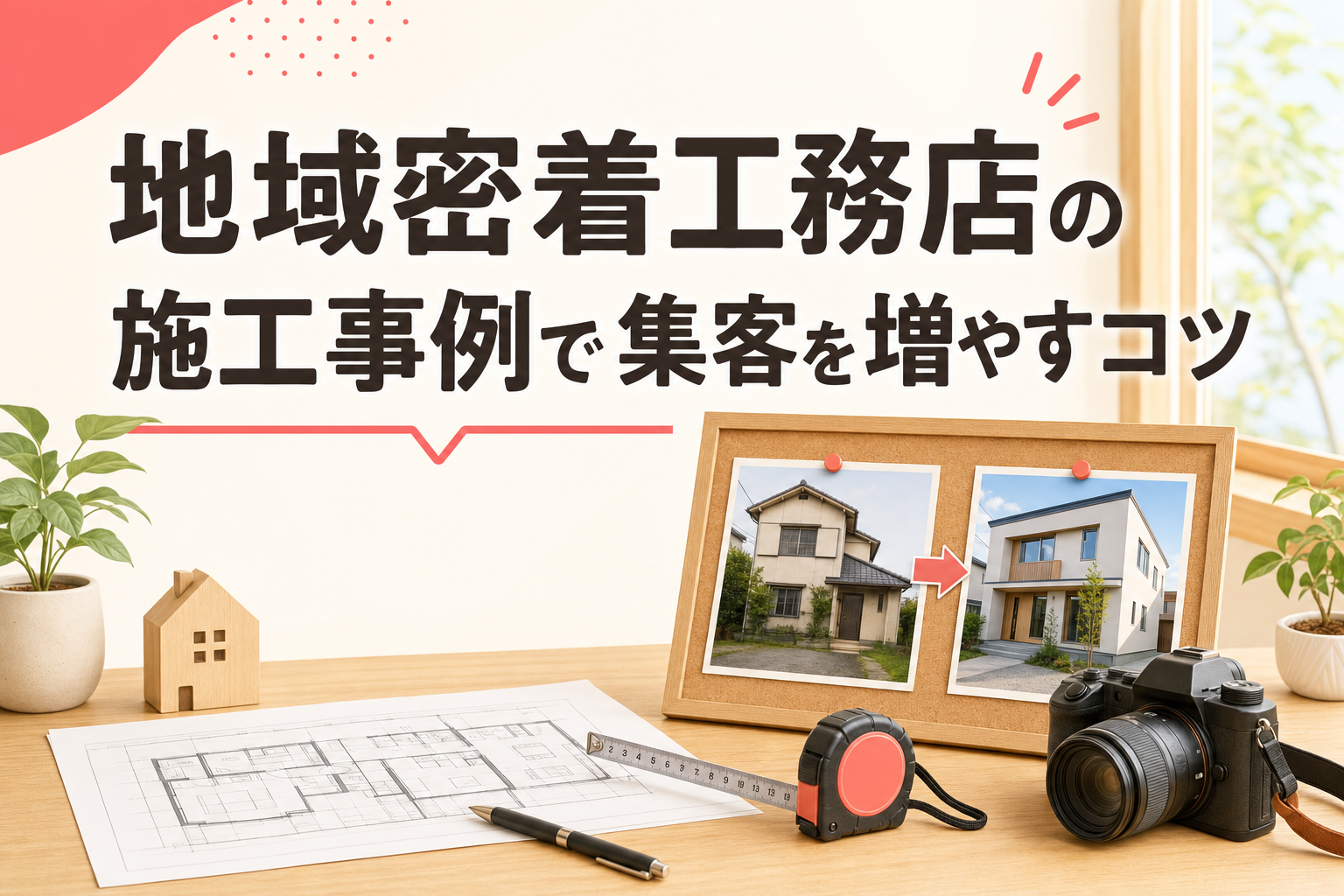 地域密着工務店の施工事例で集客を増やすコツ